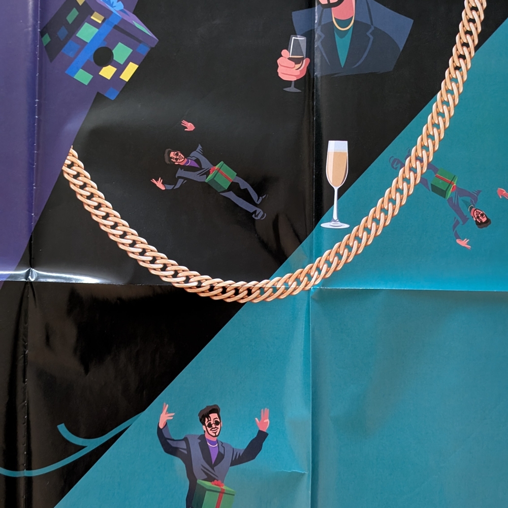 Colorful Graphic Poster with Chain Design - Picture 6 of 6